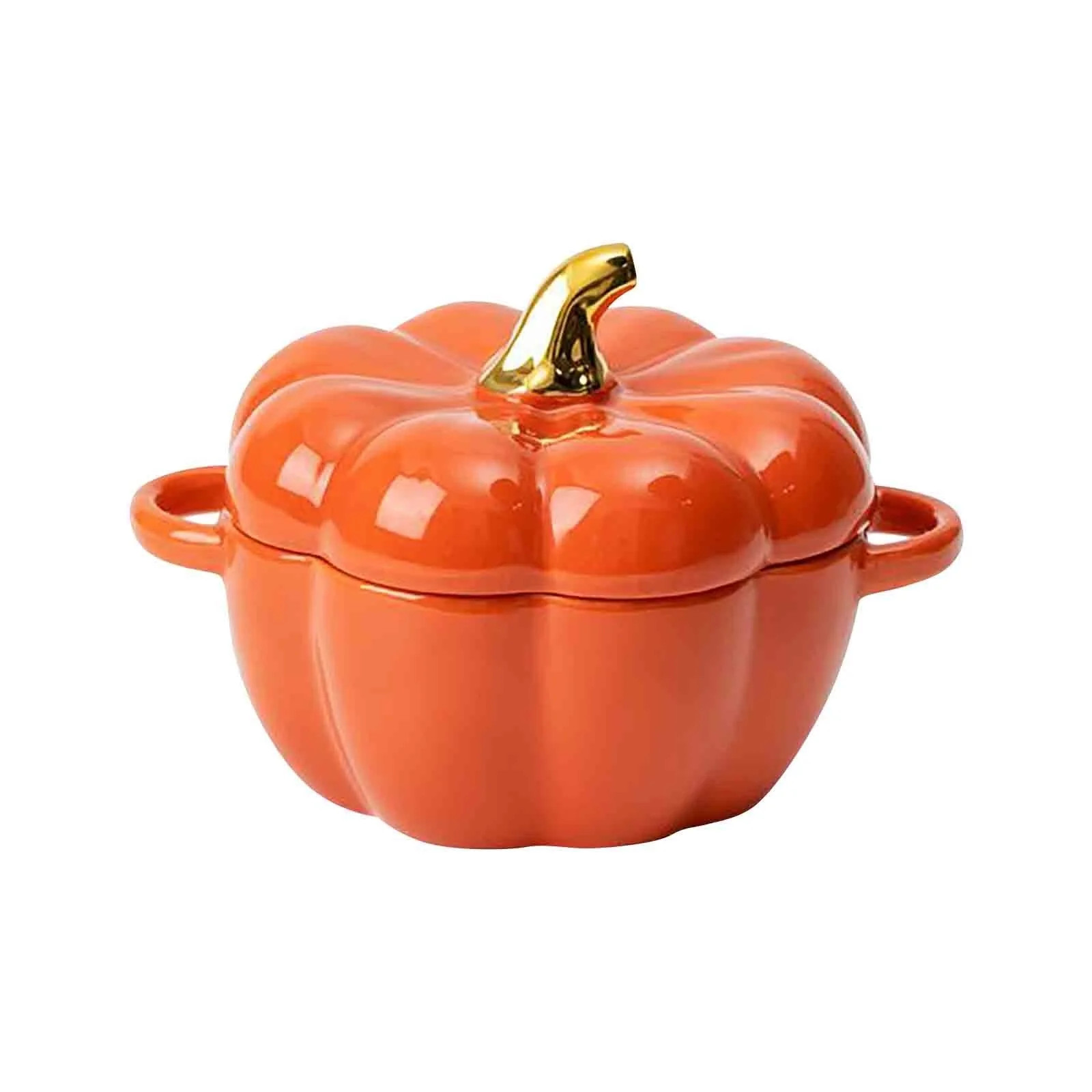 Yyuenw Dutch Oven Pot with Lid Cute Pumpkin Bowl Mini Pumpkin Pottery Dessert Saucepan Stockpot C... | Walmart (US)