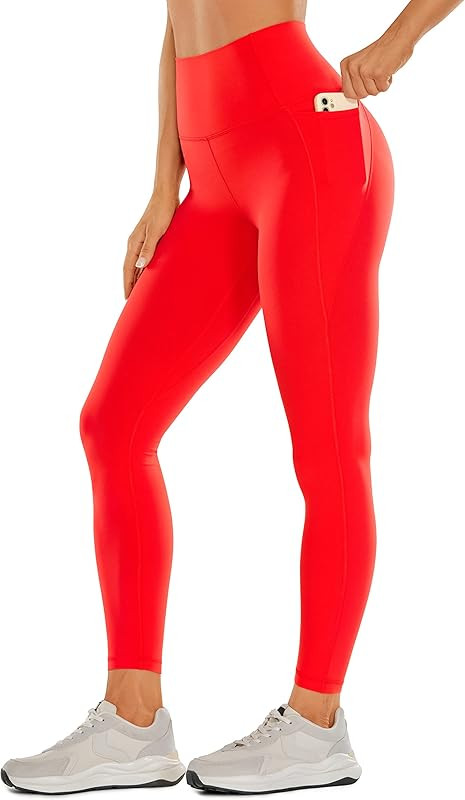 CRZ YOGA Womens Butterluxe Workout Leggings 25" / 28'' - High Waisted Gym Yoga Pants with Pockets... | Amazon (US)