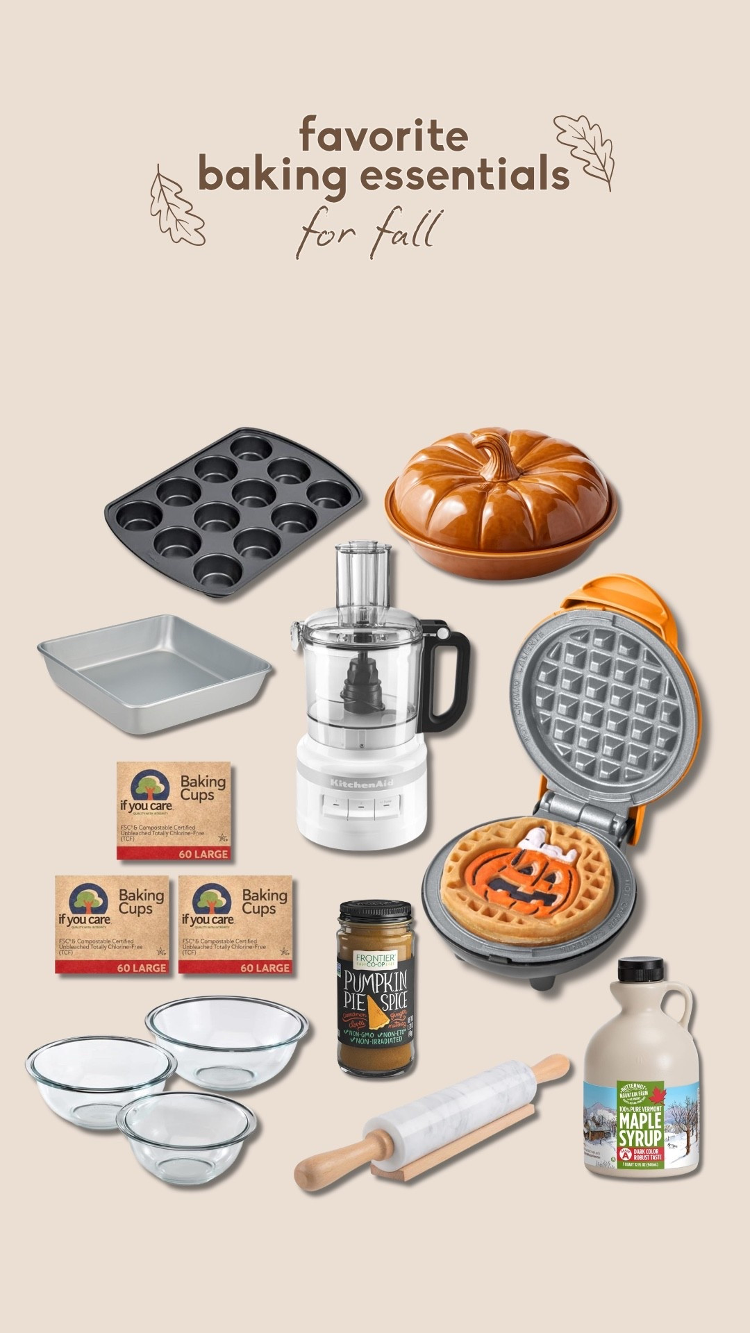 fall baking essentials including the cutest pie dish!

#LTKHome #LTKSeasonal