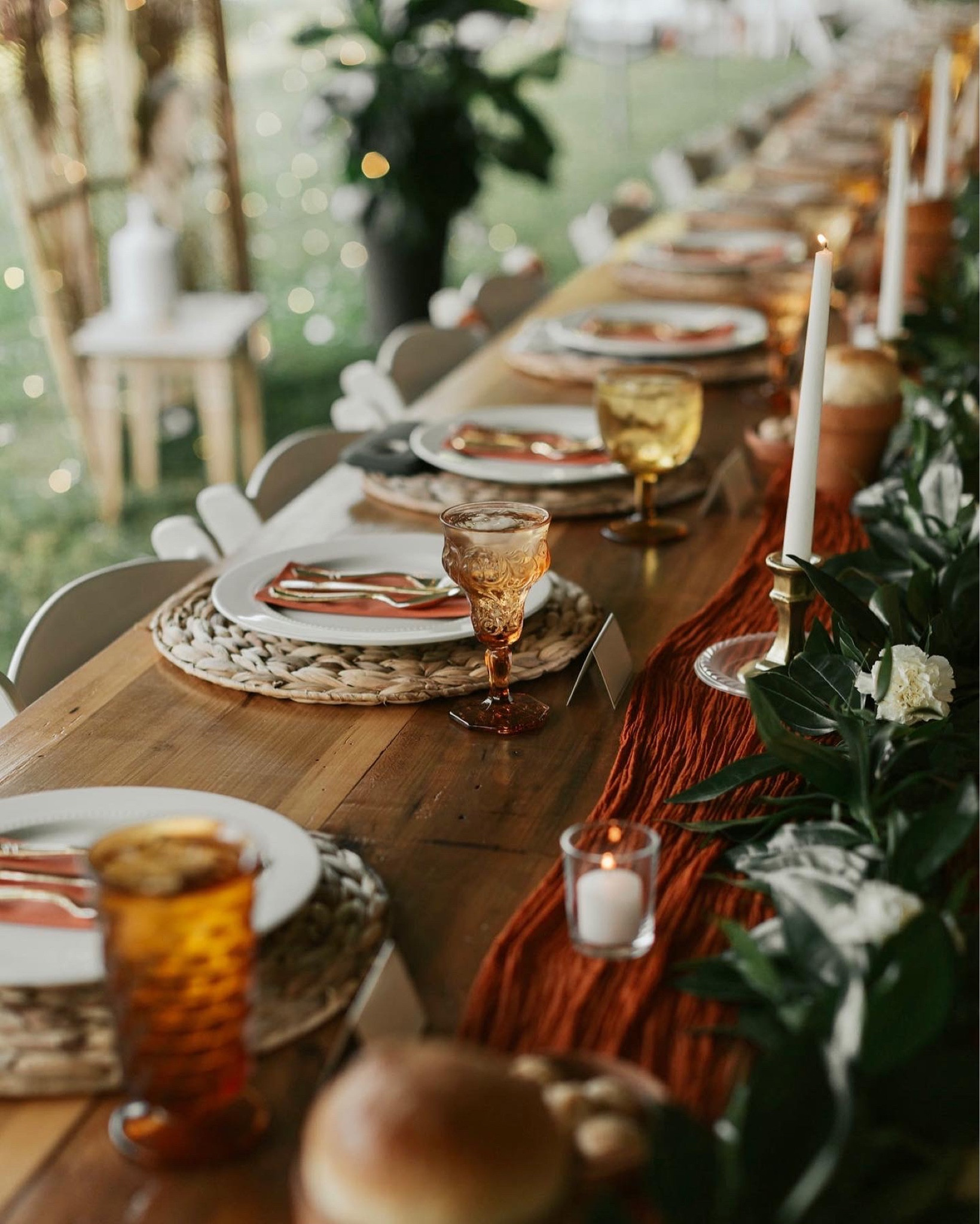 Bridal Table / Wedding Inspo. Tip: get plates, silverware, placemats, etc. that you will later be able to use in your home. Also, THRIFT the goblets girl. Just do it;)

#LTKFind #LTKstyletip #LTKwedding