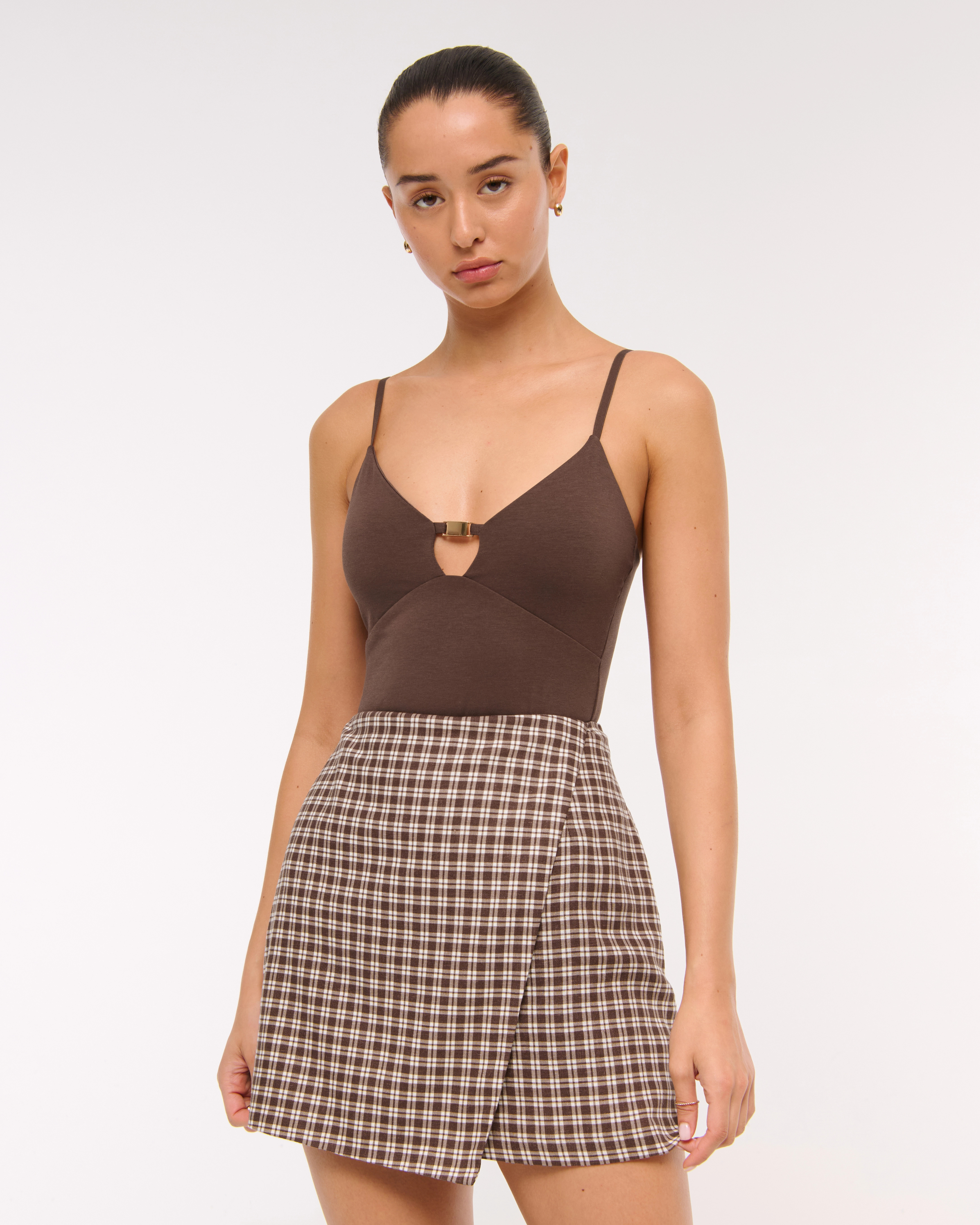 Bra-Free Hardware Cutout Bodysuit | Abercrombie & Fitch (US)