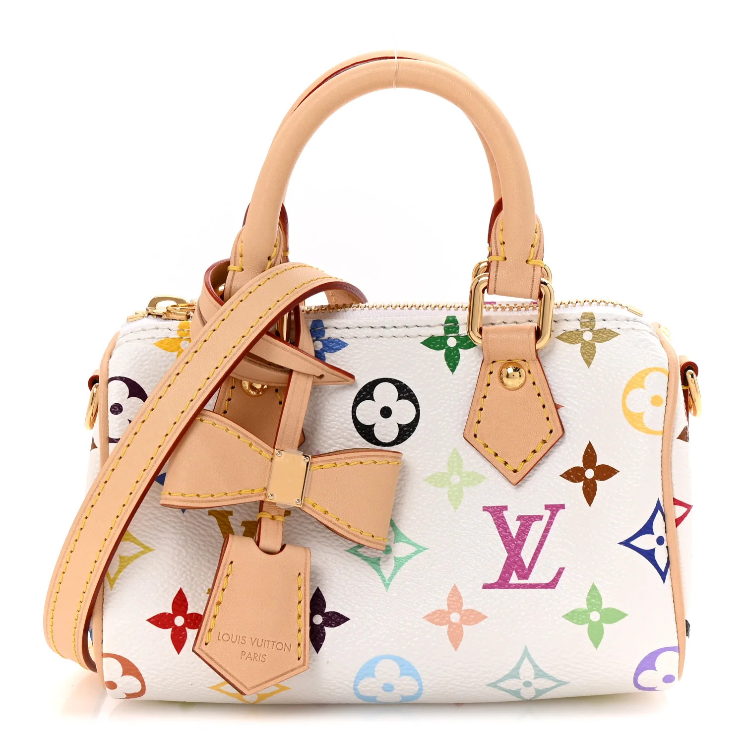 LV X TM Monogram Multicolor Nano Speedy White | FASHIONPHILE (US)