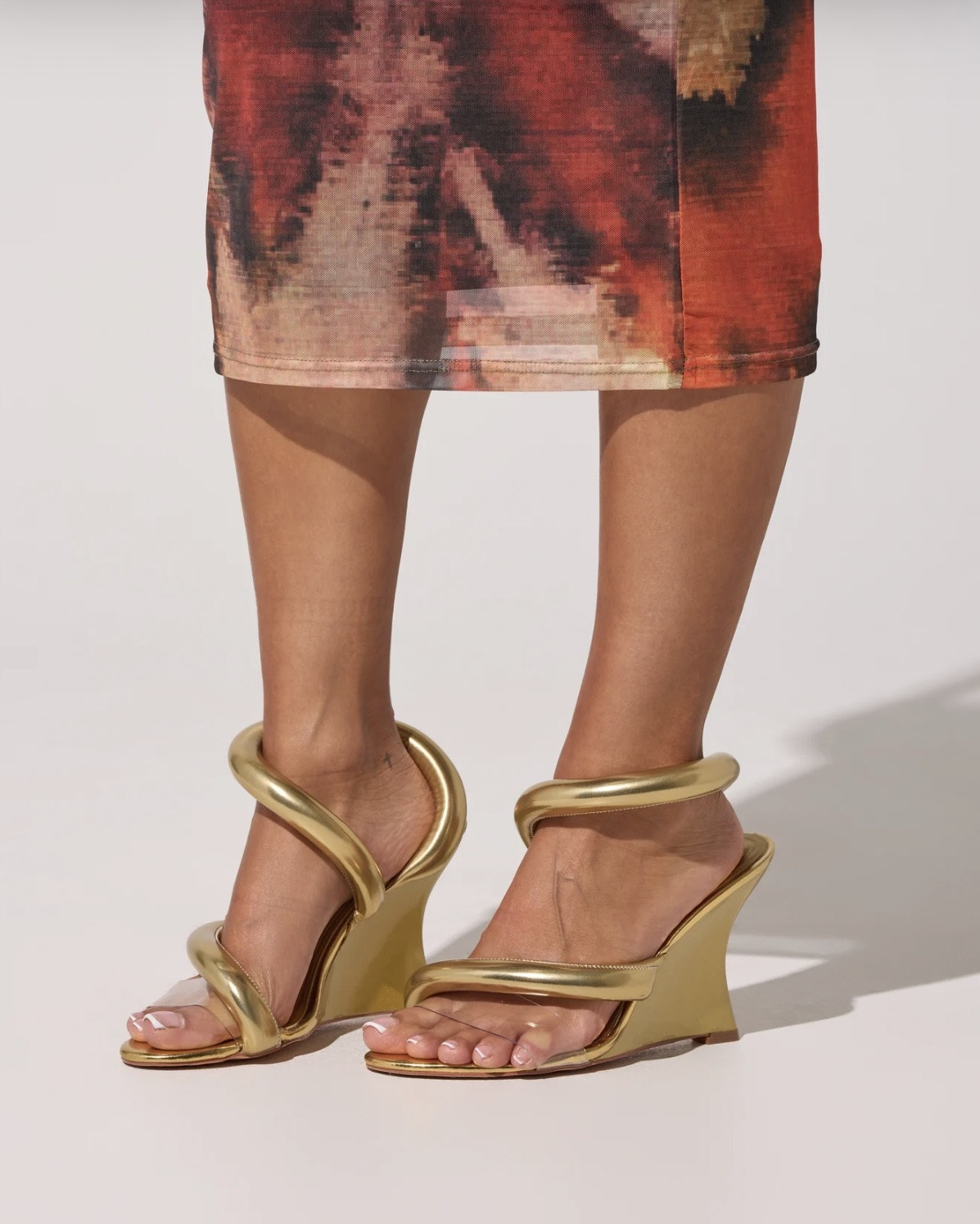 Cute gold wedges
