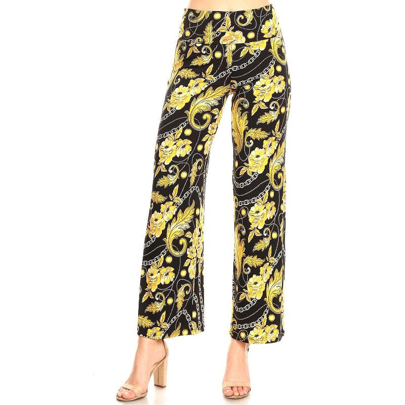 Women's Printed Palazzo Pants - White Mark | Target