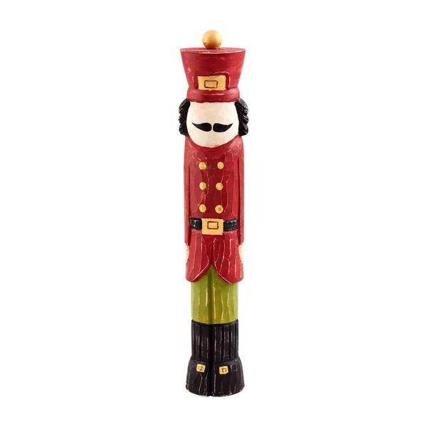Red Wood Nutcracker Sitter | Mud Pie