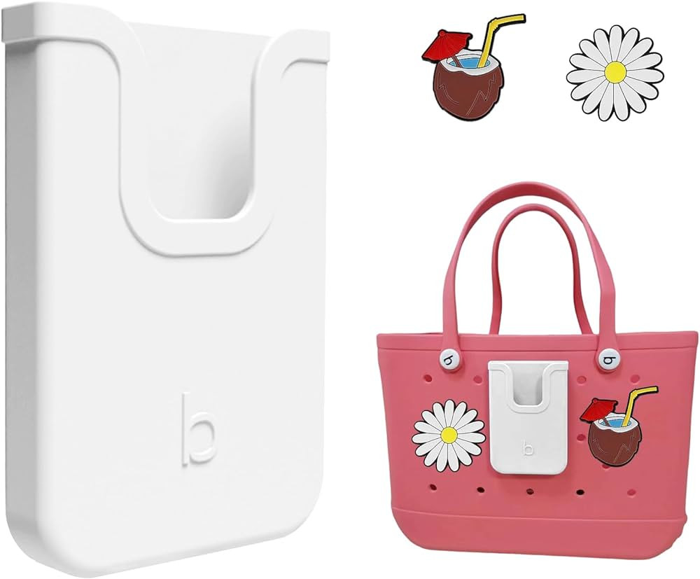 Silicone Phone Holder Compatible with Bogg Bag, Soft Silicone Charm Insert Accessories and Attach... | Amazon (US)