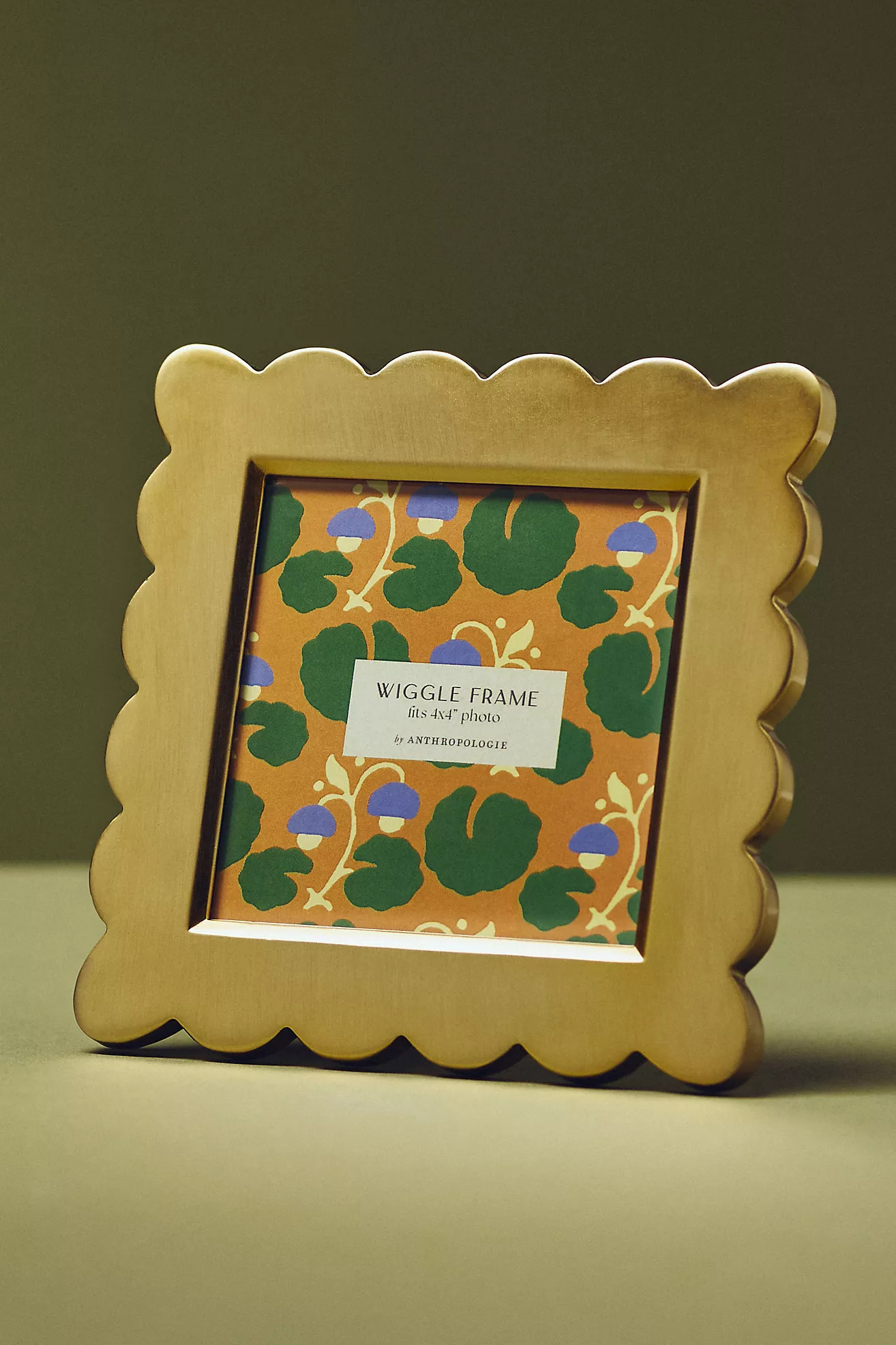 Handpainted Brass Wiggle Picture Frame | Anthropologie (US)
