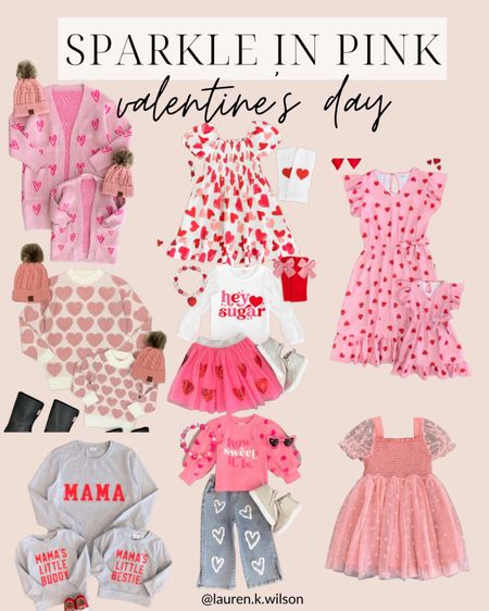 Sparkle in pink, Valentine’s Day, love, hearts, feminine, girly, pink, red, matching, mommy and me 

#LTKSeasonal #LTKstyletip #LTKfindsunder100