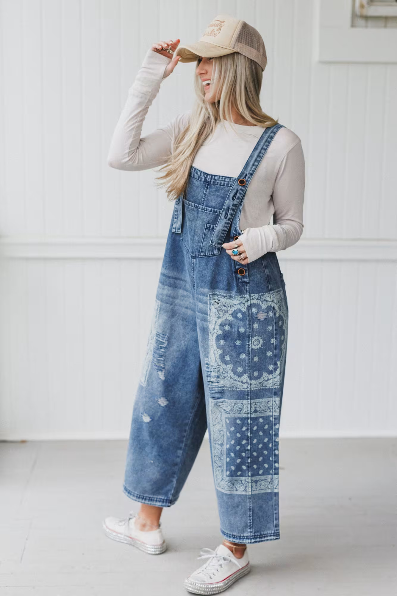 High Hopes Slouchy Denim Overalls — Three Bird Nest | Three Bird Nest