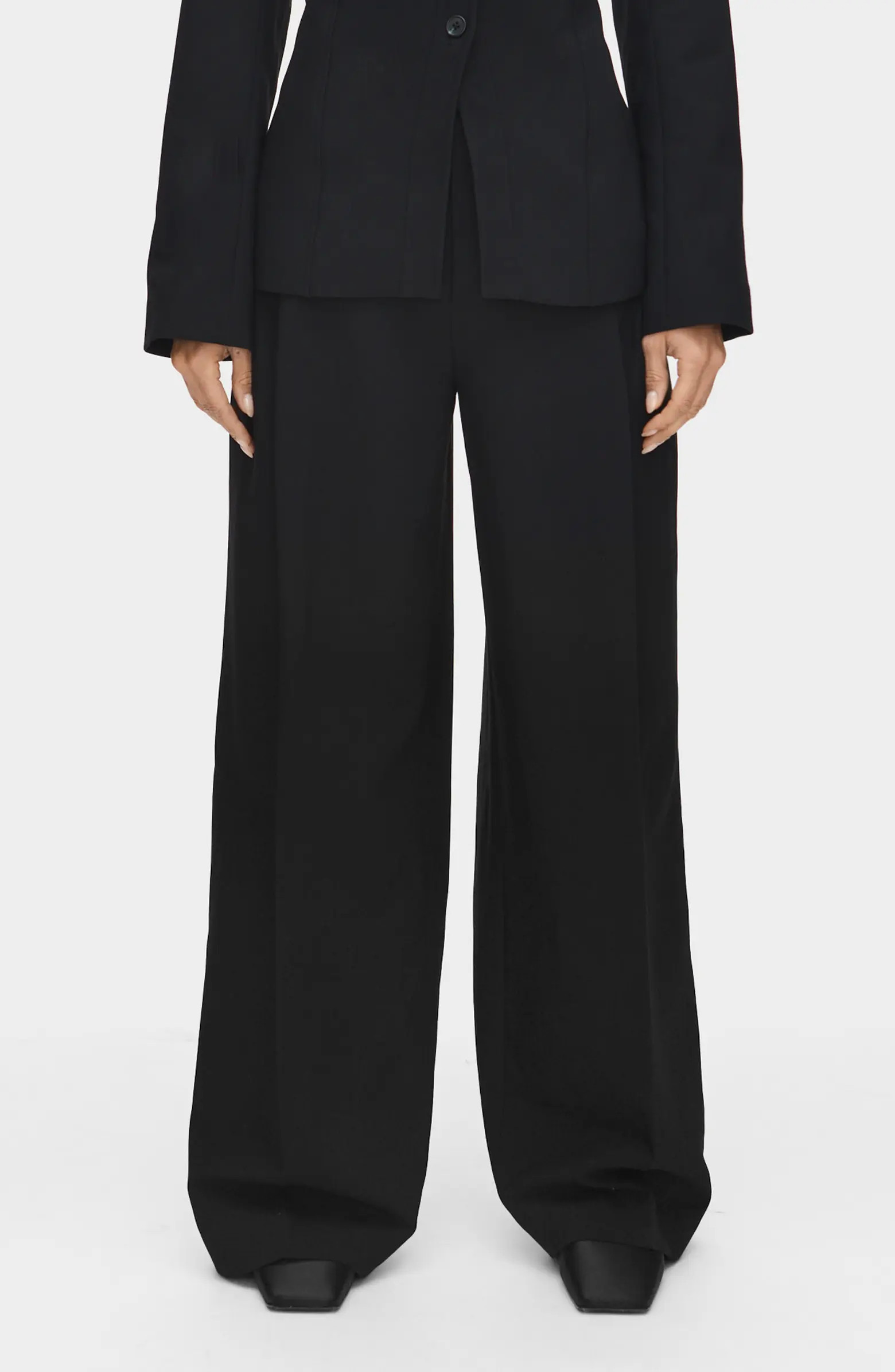 Genevieve Wool Blend Wide Leg Pants | Nordstrom