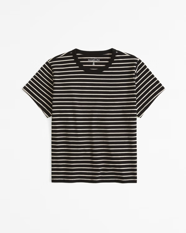 Women's Essential Polished Body-Skimming Tee | Women's Tops | Abercrombie.com | Abercrombie & Fitch (US)