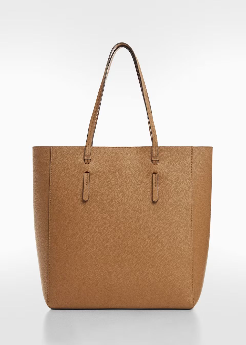 Leather-effect shopper bag -  Women | Mango United Kingdom | MANGO (UK)