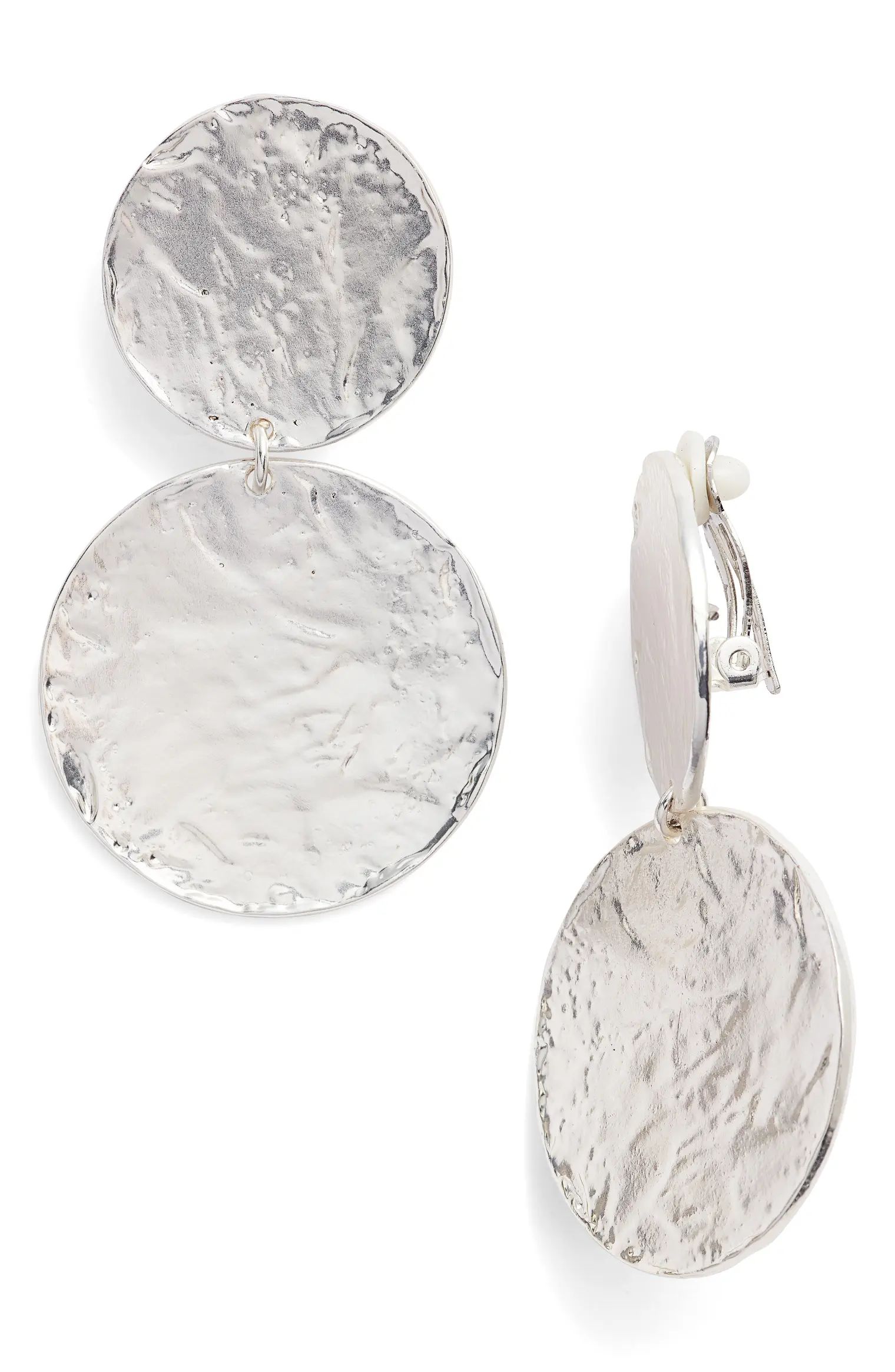 Aimee Large Disc Clip Earrings | Nordstrom