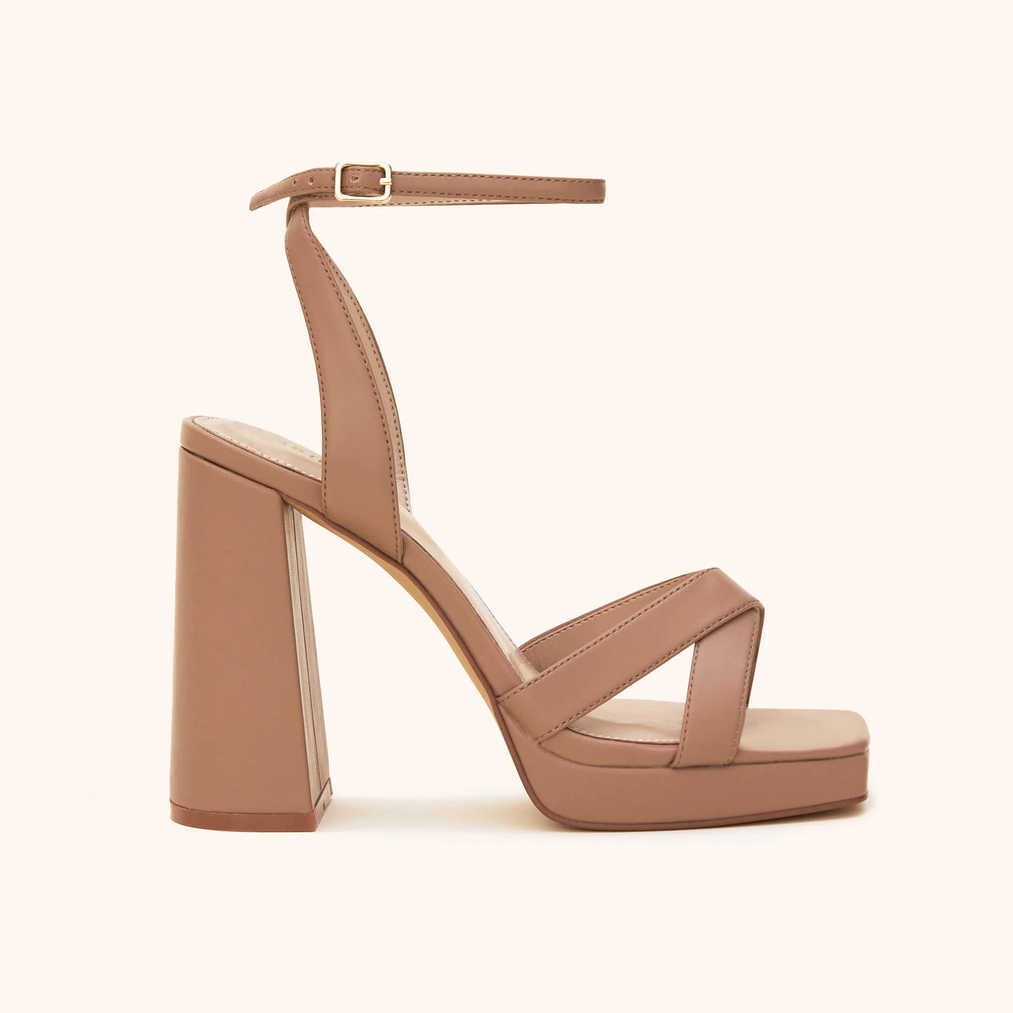 Ryanne Platform Heel - Mocha | Birdy Grey