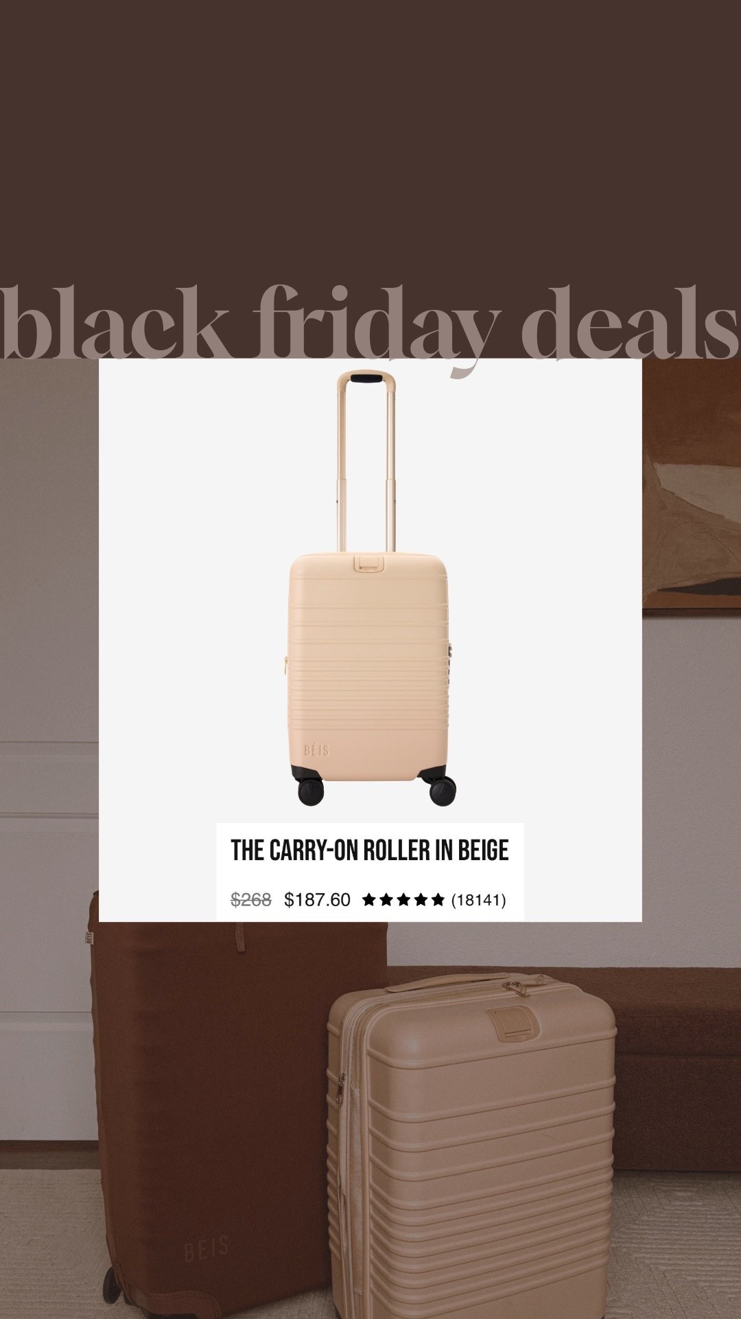 My favorite luggage is on sale!

#LTKSaleAlert #LTKTravel #LTKCyberWeek