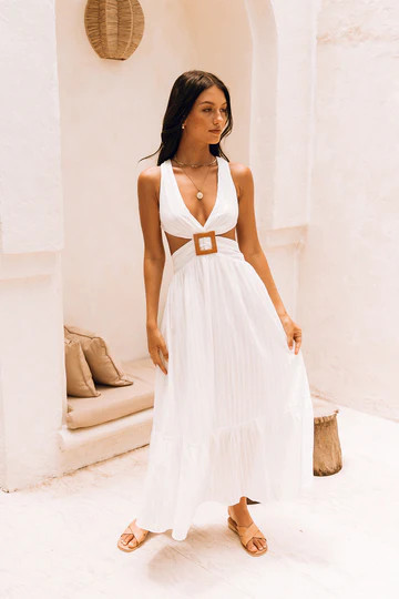 Speak Your Word Maxi Dress White | Fortunate One