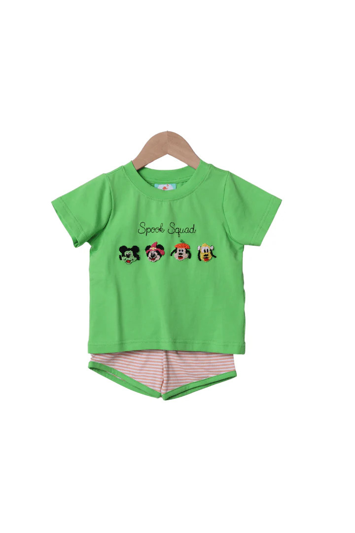 French Knot Spook Squad Short Set | The Smocked Flamingo