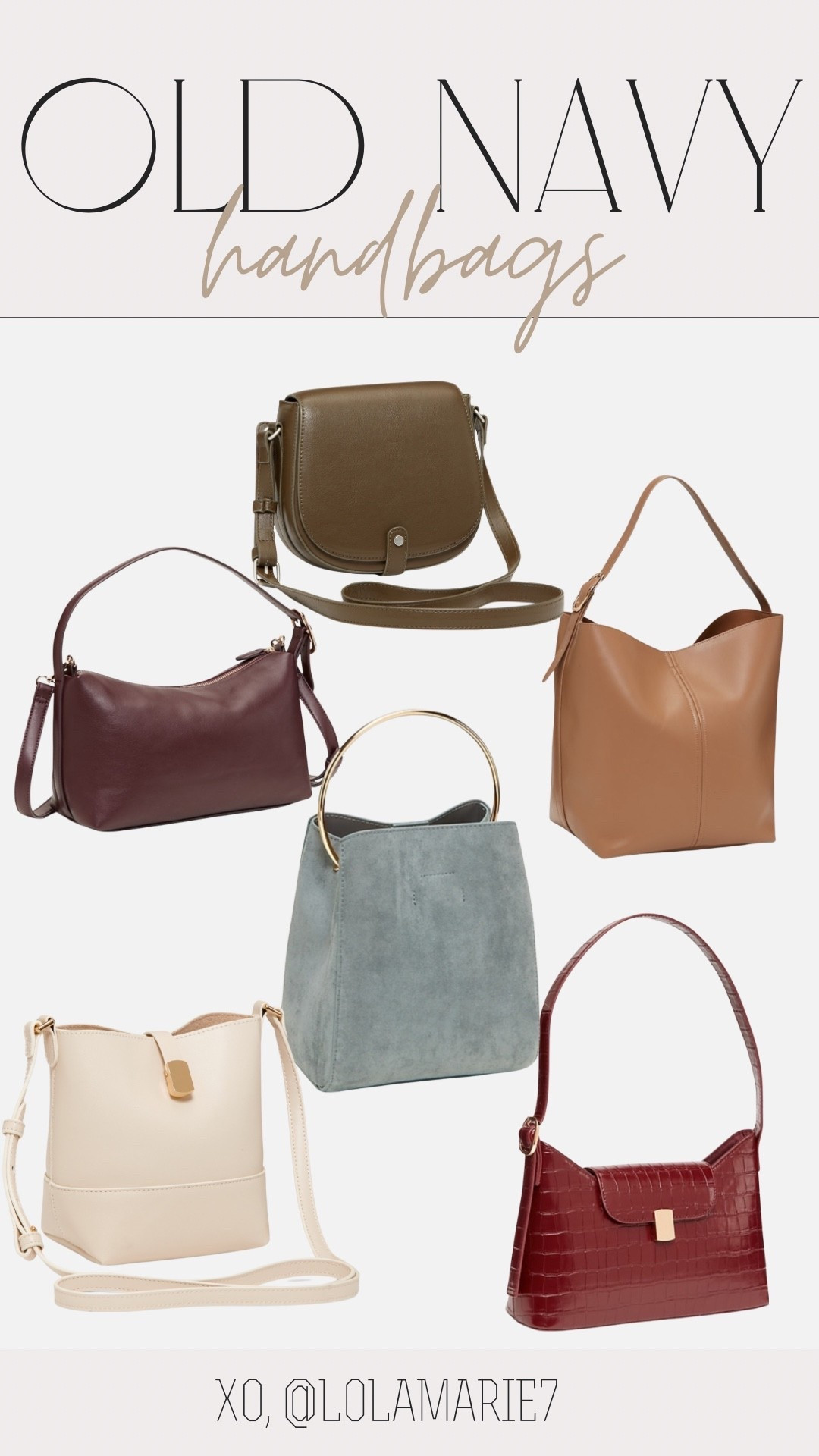 Old Navy Fall Handbags 👜 


#oldnavy #fallstyle #affordablestyle

#LTKStyleTip #LTKFindsUnder50 #LTKItBag