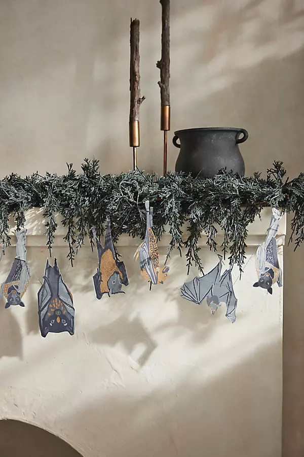 Hanging Bats Paper Garland | Terrain