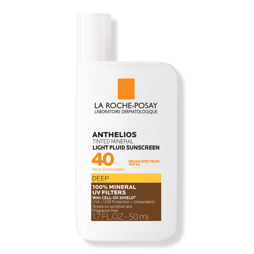 La Roche-Posay Anthelios Mineral Tinted Fluid Face Sunscreen SPF 40 - Deep | Ulta