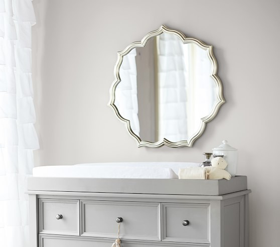 Silver Leaf Petal Mirror | Pottery Barn Kids