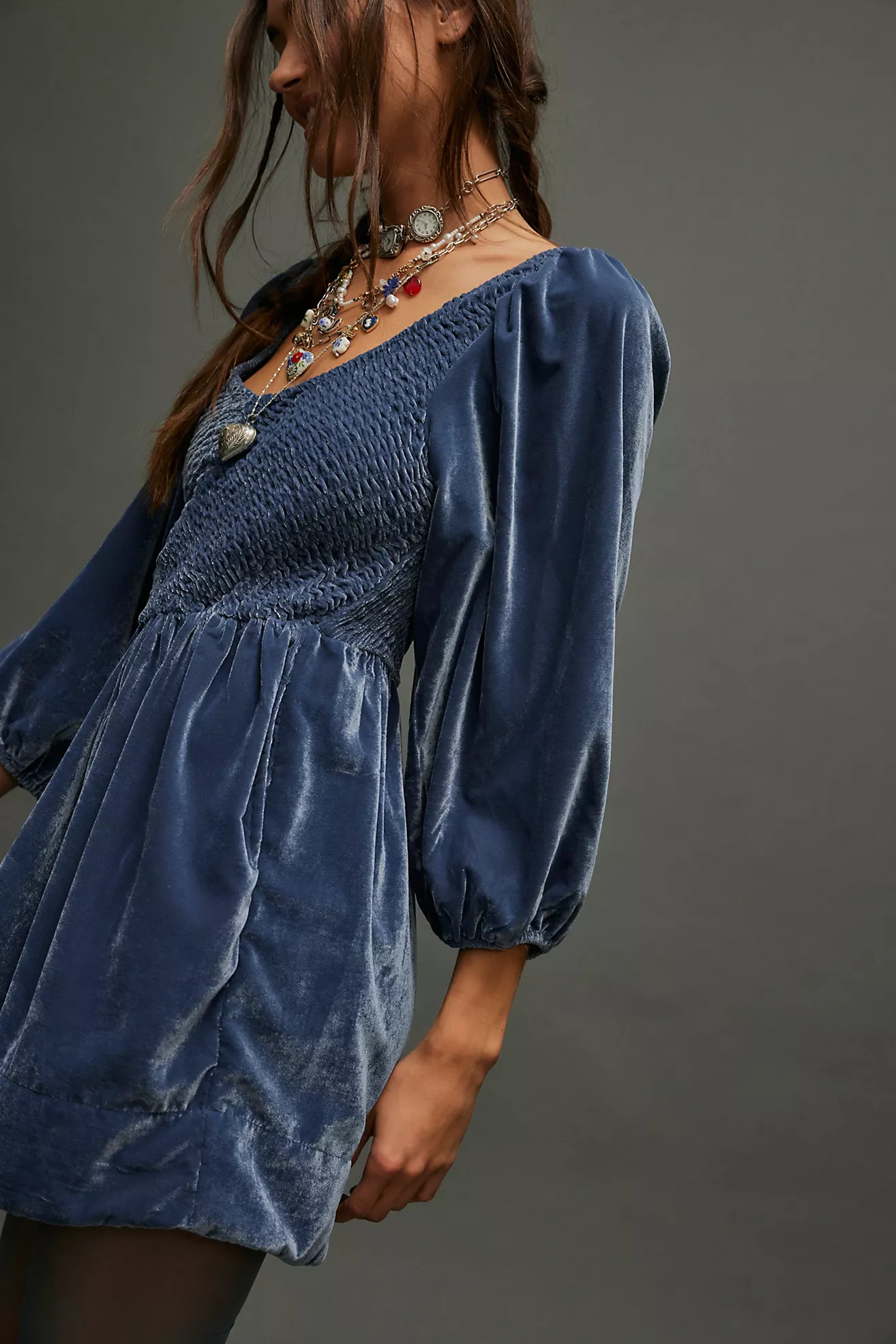 Farrier Velvet Mini Dress | Free People (Global - UK&FR Excluded)