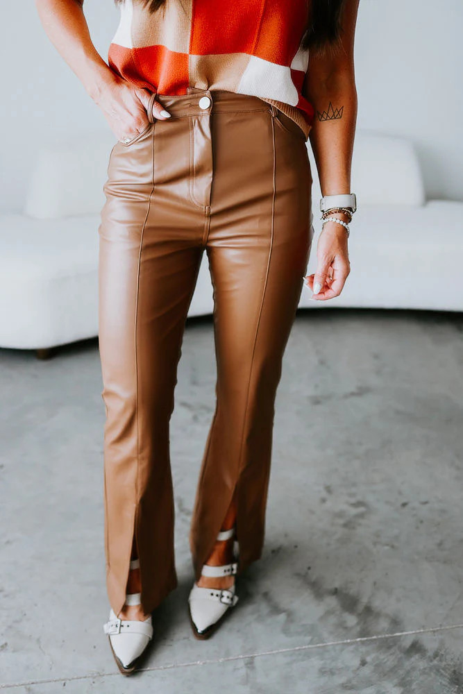 Reina Faux Leather Pants | Lauriebelles
