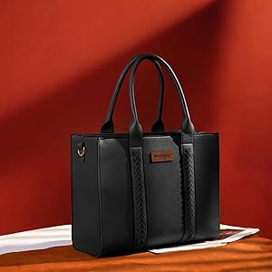 Wrangler Tote Bag for Women Shoulder Purse Handbag with Zipper Crossbody Bag | Amazon (US)