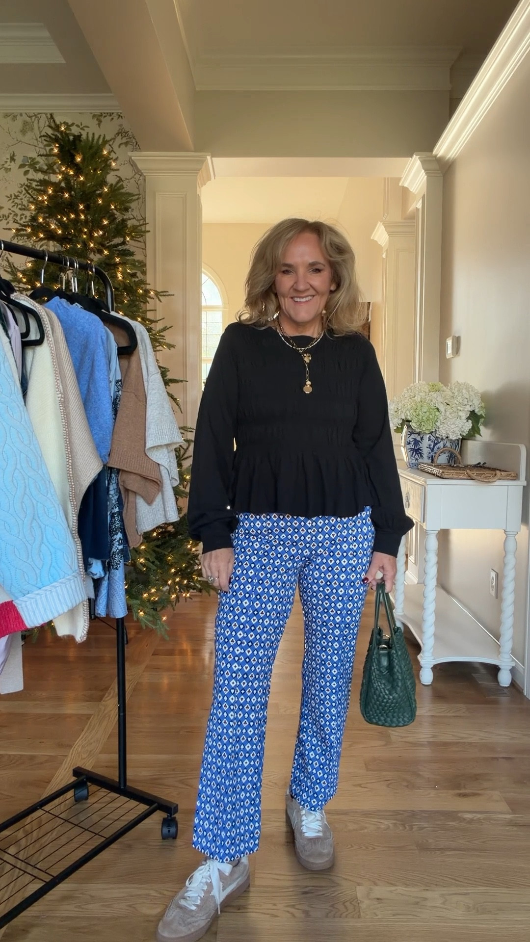 30% off code sitewide only a few exclusions @anthropologie code NANETTE30
These pullon ponte knit pants are do cute! And smocked top is so comfy. I’ll def be getting a few other colors too  
So many great new arrivals to where all through the holiday season and beyond
Premium denim is included in the sale. I’m wearing a size 29 in the Paige denim and a 30 petite in the mother denim.
Size medium or eight in all.
The ski sweater is one size I would say it fits small through large

#LTKFindsUnder100 #LTKOver40 #LTKCyberWeek