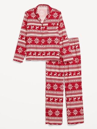 Printed Flannel Pajama Set for Women | Old Navy (US)