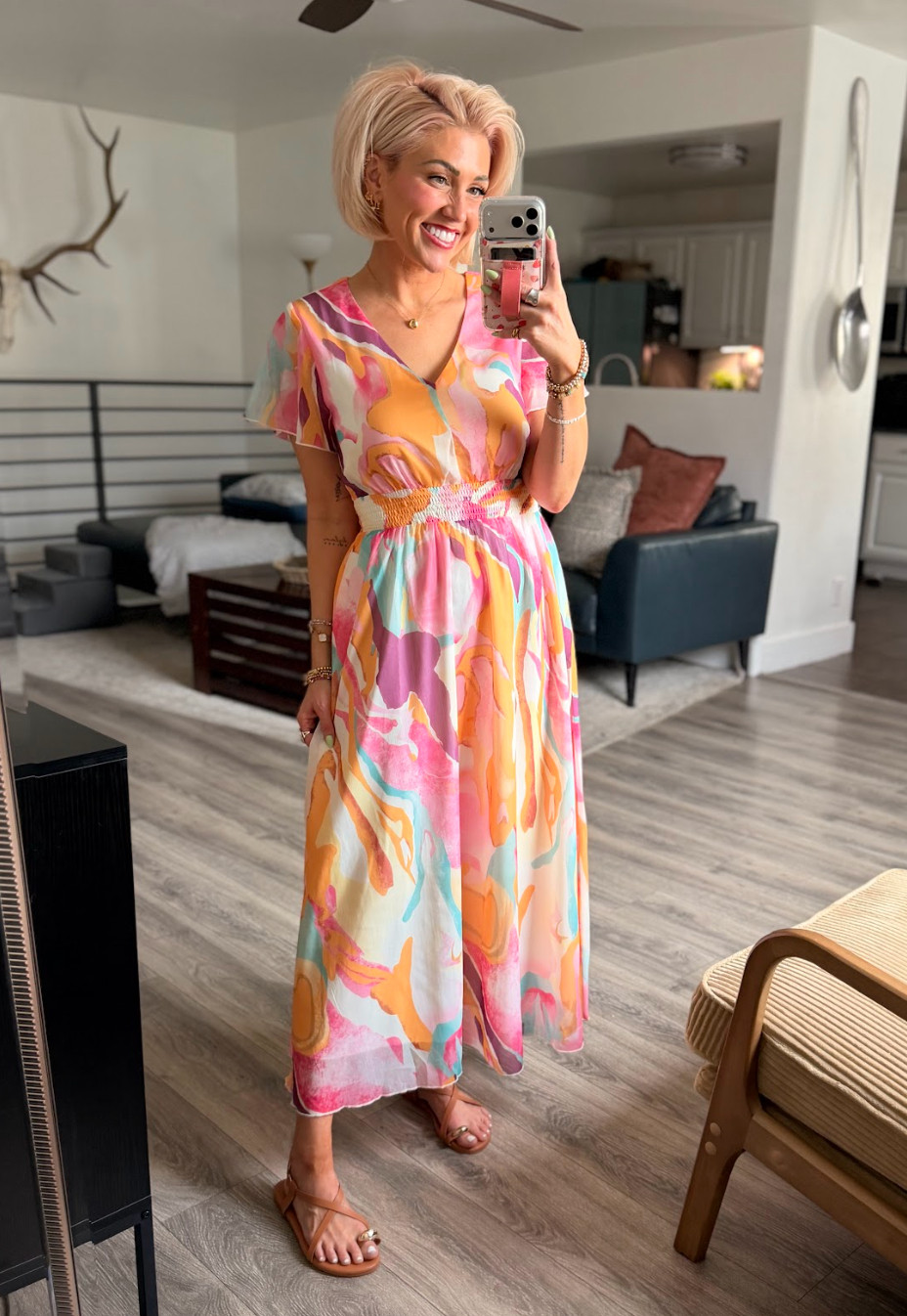 New favorite dress! Perfect for Easter or a summer day out. Dress: Medium // Shoes: TTS 

 #LTKootd #LTKOver40 #LTKSaleAlert