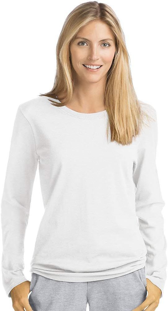 Hanes Women’s Perfect-T Long Sleeve T-shirt | Amazon (US)
