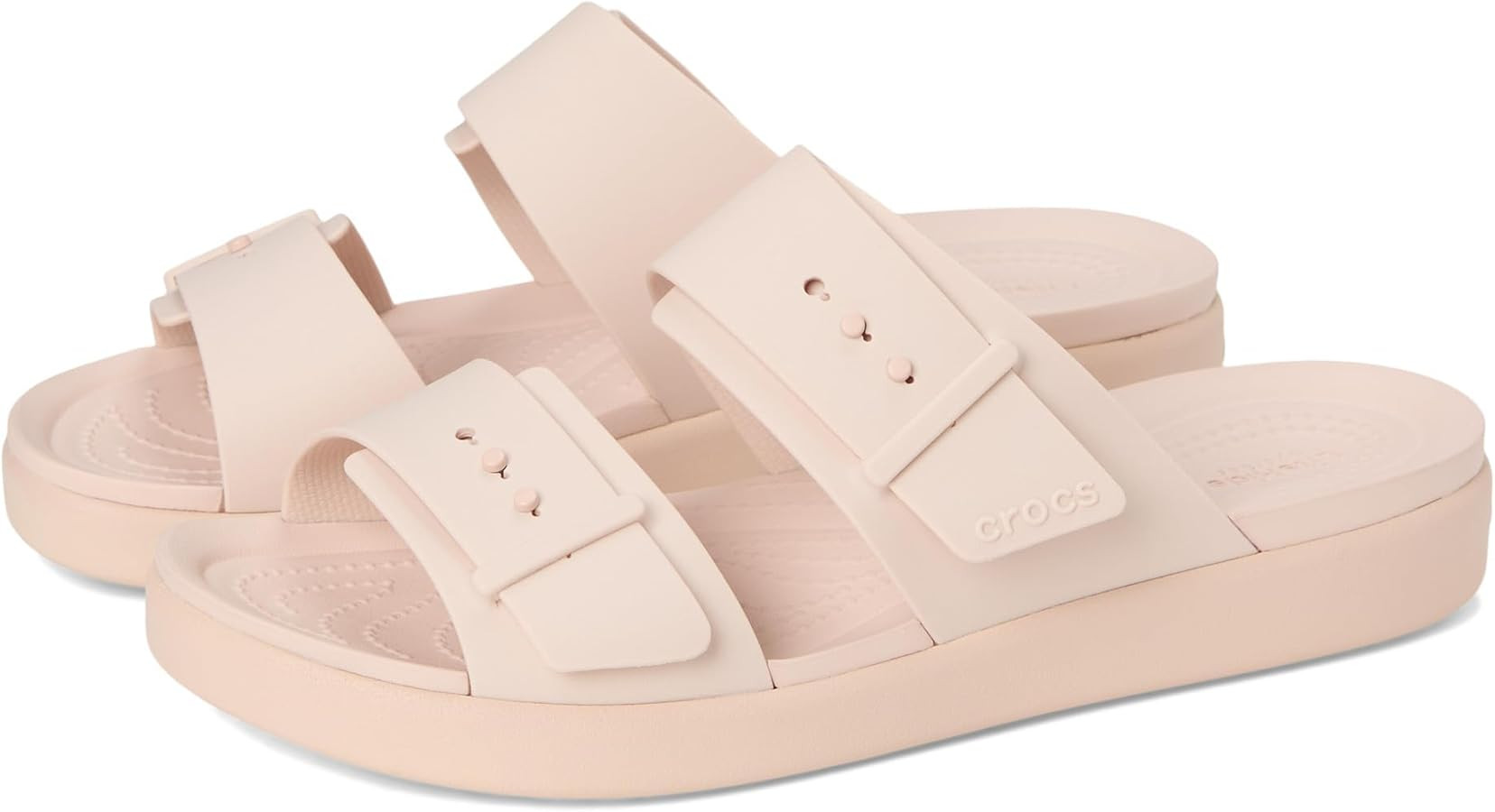 Crocs Women's Brooklyn Buckle Low Sandal | Amazon (US)