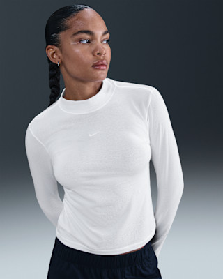 Nike Sportswear Chill Knit Women's Slim Long-Sleeve Mock-Neck T-Shirt | Nike (US)