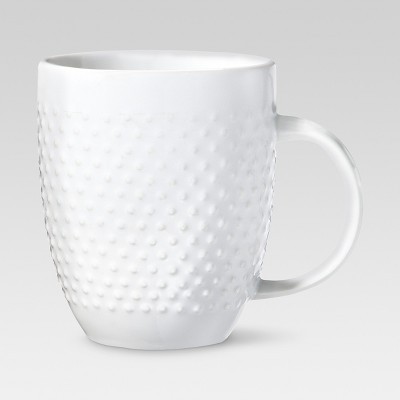 Beaded Porcelain Coffee Mug 15oz - White - Threshold™ | Target