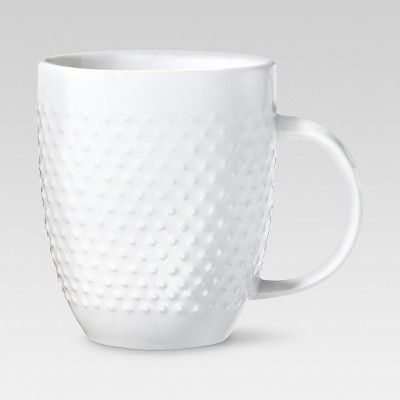 Beaded Porcelain Coffee Mug 15oz - White - Threshold&#8482; | Target