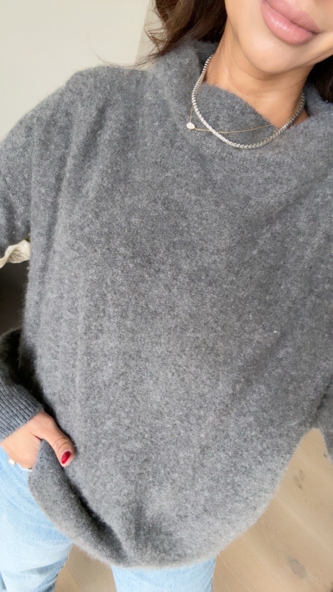 If you received a Nordstrom gift card for the holidays, this cashmere sweater is the most luxe that I own and is worth the splurge! Super soft and cozy and I just love the fit of it 🩶

#LTKHoliday #LTKSeasonal