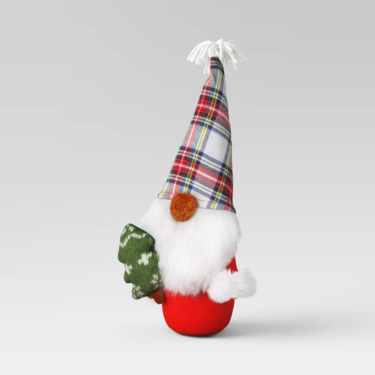 10.25" Fabric Gnome Holding Tree Figurine - Wondershop™ Red | Target