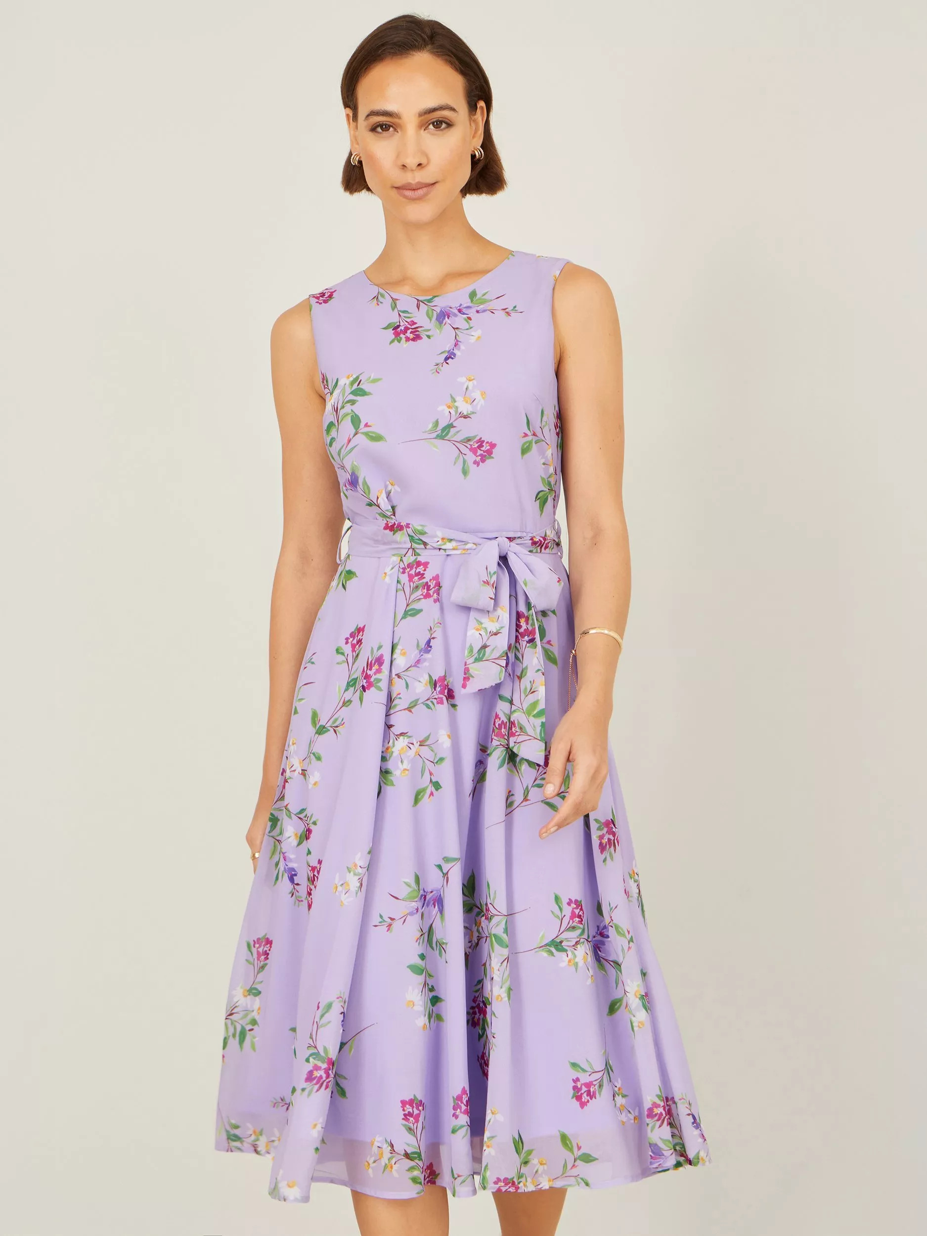 YumiFloral Print Midi Skater Dress, Lilac£65.00Price promise | John Lewis (UK)