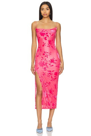MORE TO COME Deana Midi Dress in Pink from Revolve.com | Revolve Clothing (Global)