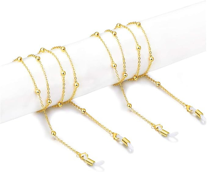 HALF CRESCEN Women's Eyeglass Chains - Eyewear Retainer - Eyeglass Strap Holder - Sunglass Retain... | Amazon (US)