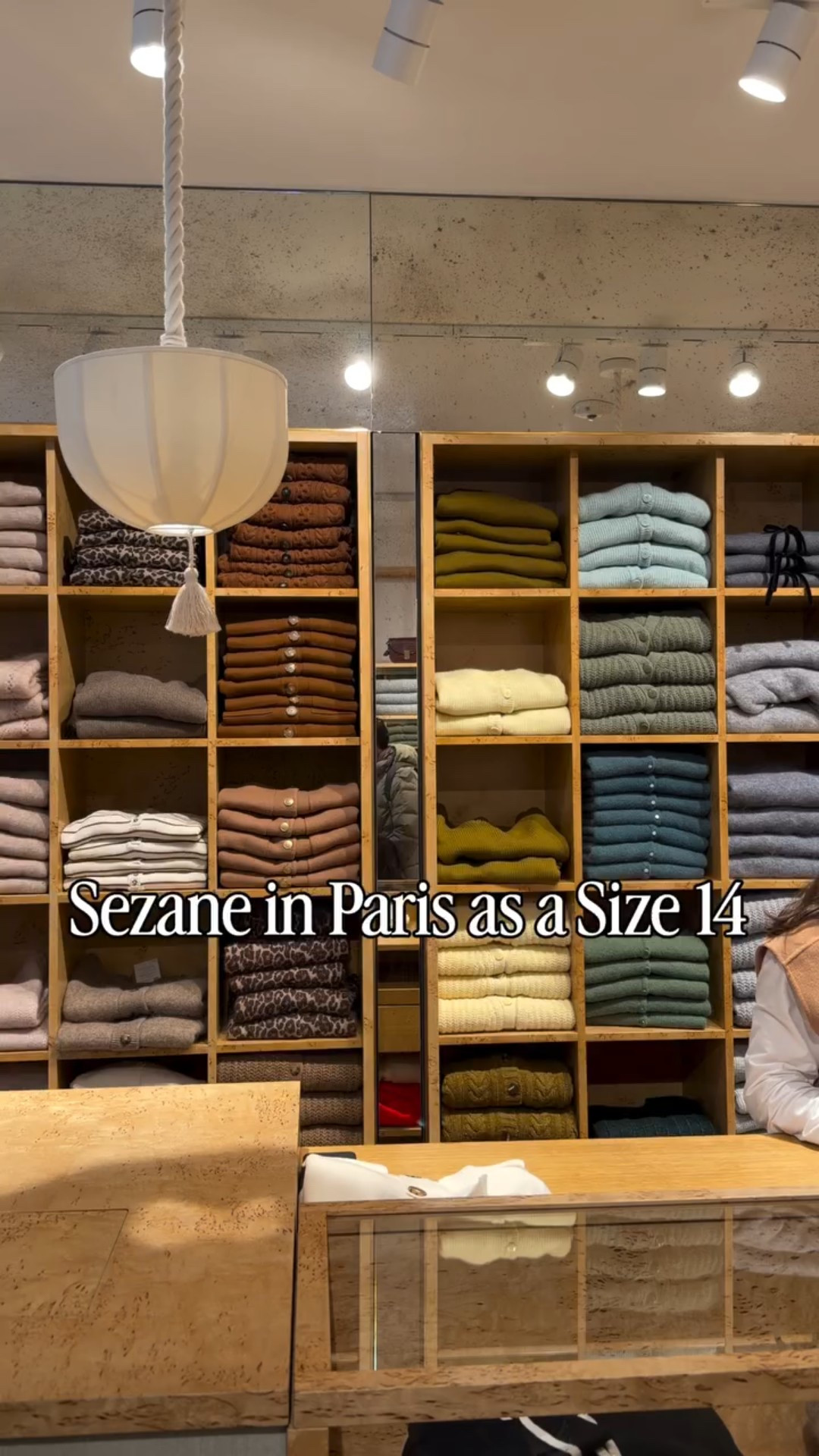 Sezane in Paris as a midsize 14. I tried so many styles that I’ve been hoping to see how they fit my curvy body and am taking home more than a few winners. Hitting another one tomorrow for more!

Suede Jacket- L
Navy jacket- 38
Gingham pants- 44
Cream Cardigan- L
Cream Jeans- 46
Taupe Cardigan- XL
Plaid Wool Jacket- 42

#sezane #sezanelovers #midsizefashion #size14 #suedejacket