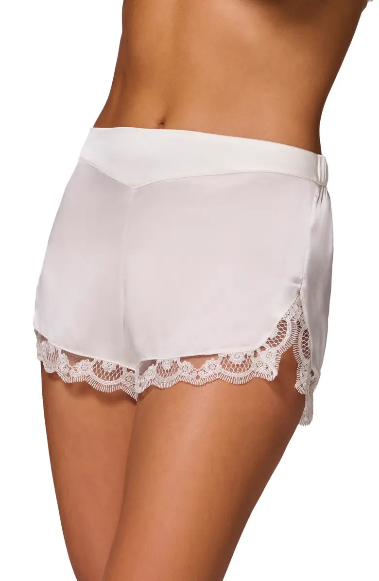 Simone Perele Love Me Lace Trim Silk Blend Shorts | Nordstrom | Nordstrom