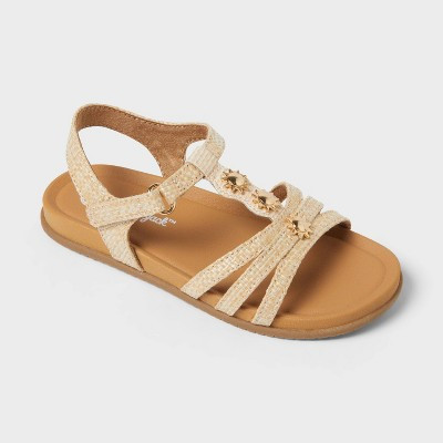 Toddler Casual Footbed Sandals - Cat & Jack™ Beige 12T | Target