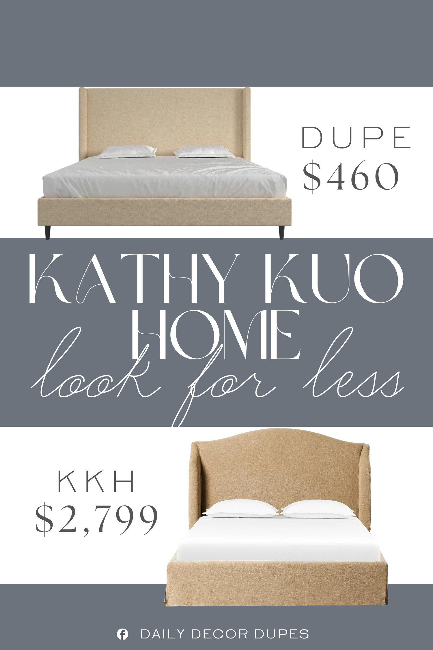 Inspired by Kathy Kuo Home Upholstered Wingback Bed. Upholstered Wingback Bed. Wingback Platform Bed. Upholstered Bed Frame. Modern Upholstered Bed. Contemporary Bed Frame. Beige Upholstered Bed. Wingback Headboard. 

Home more affordable option find copy cat similar look for less budget friendly affordable cheap cheaper beautiful pretty. Clearance sale coupon code discount code promo code luxury lookalike look a like Inspo inspiration inspired by idea ideas Love like these? I share multiple every day in my FB group.
#kathykuohomeinspired #wingbackbed #upholsteredbed #bedframe #platformbed #modernbedroom #furniturefinds #bedroominspoo #luxurybedroom 

 #LTKHome