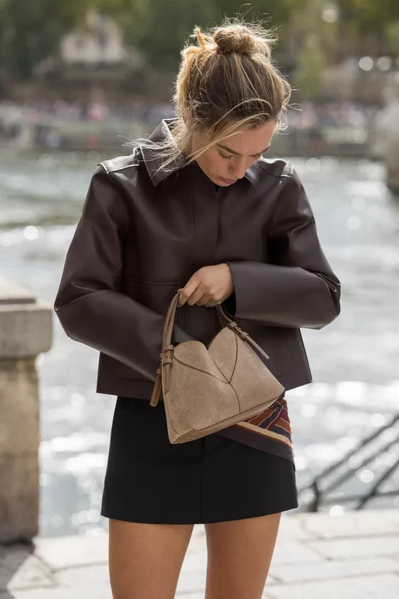 TOPSTITCH MINI TOTE BAG | Zara UK