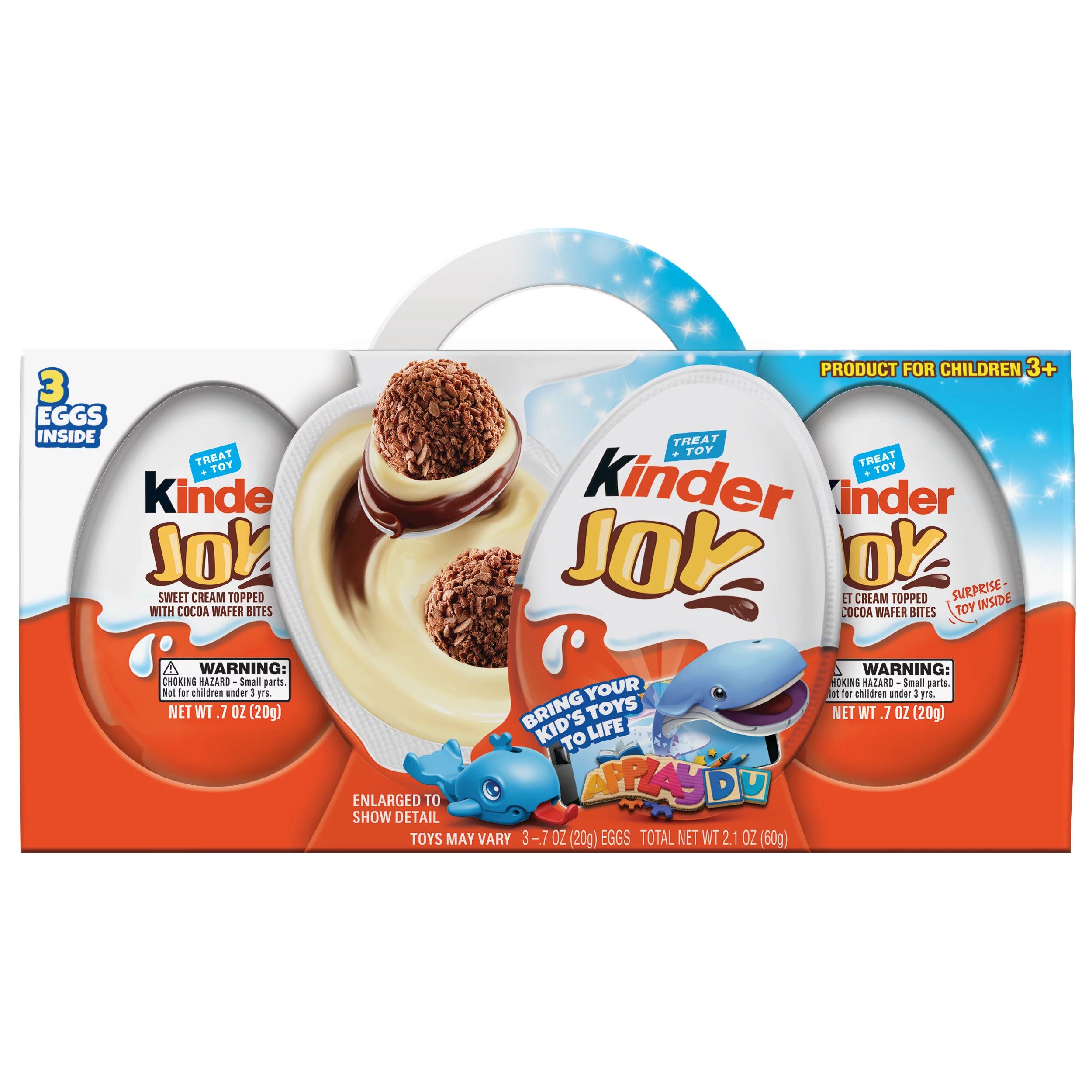 Kinder Joy Eggs, 3 Count, Individually Wrapped Chocolate Candy Easter Eggs With Toys Inside, Perf... | Walmart (US)