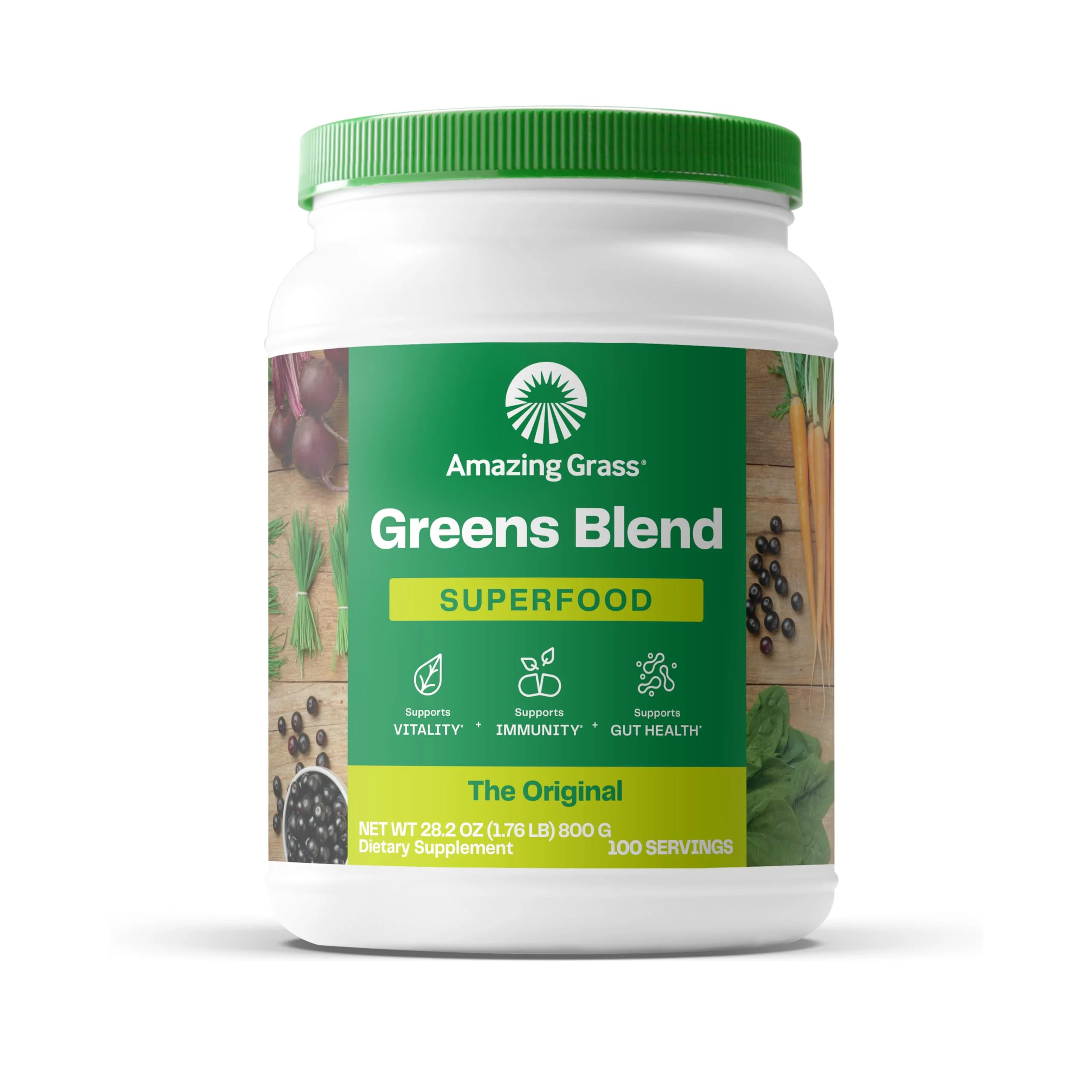 Amazing Grass, Greens Blend Superfood, the Original, 1.76 lb, 100 Servings | Walmart (US)