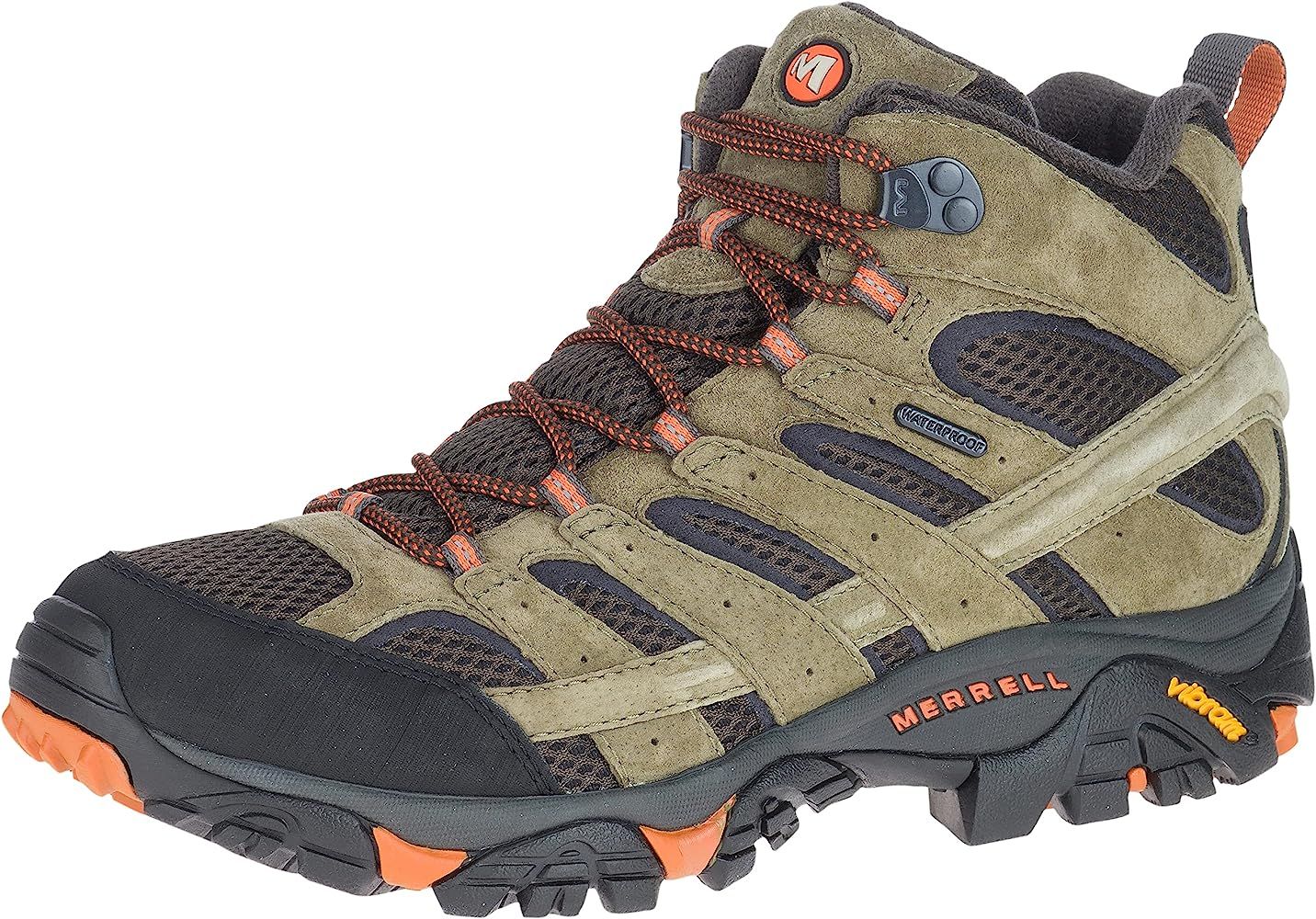 Merrell Men's Moab 2 Mid Waterproof Hiking Boot | Amazon (US)