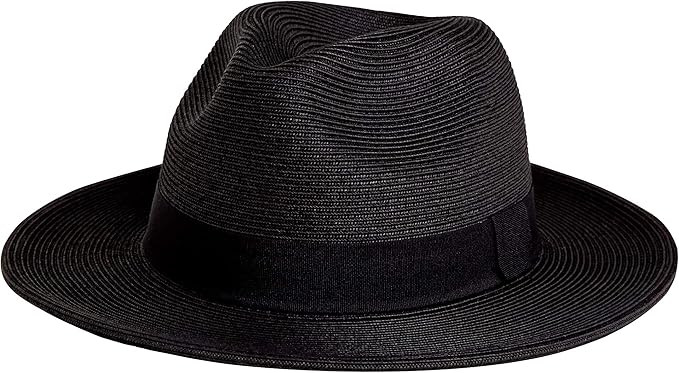 Pineapple&Star Sun Straw Fedora Beach Hat Fine Braid UPF50+ for Unisex | Amazon (US)